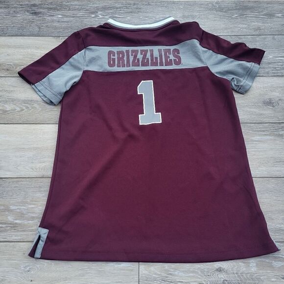 Colosseum Maroon Montana Grizzlies Foot-Ball Football Jersey women's med - Picture 8 of 8